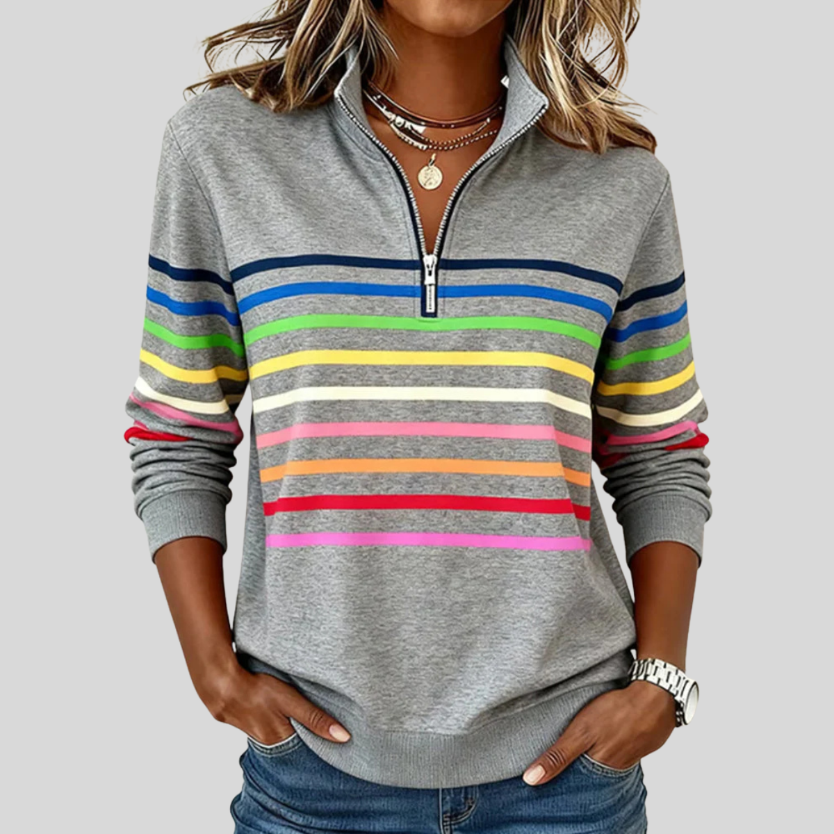 Reinou | Sportieve Halfrits Sweater