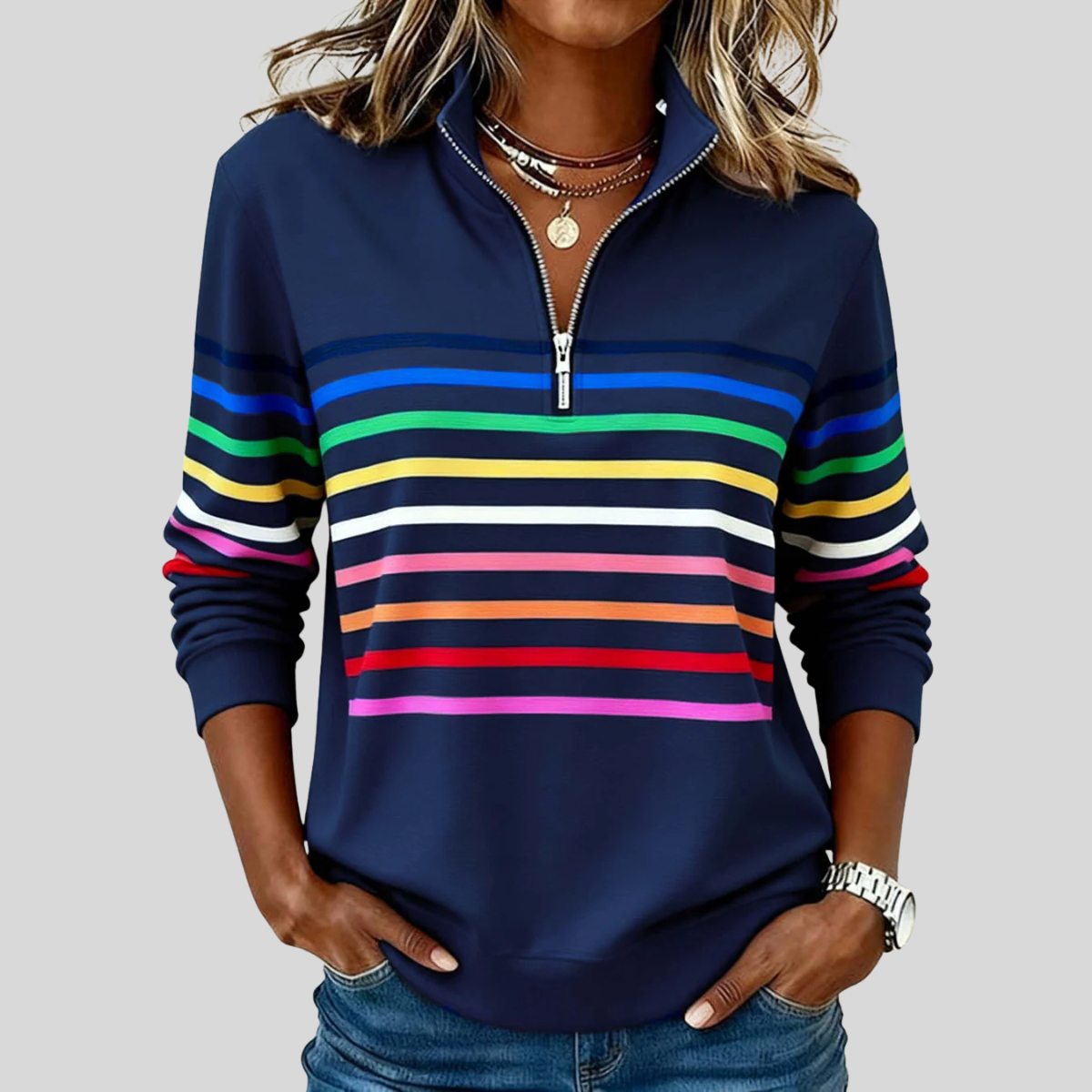 Reinou | Sportieve Halfrits Sweater