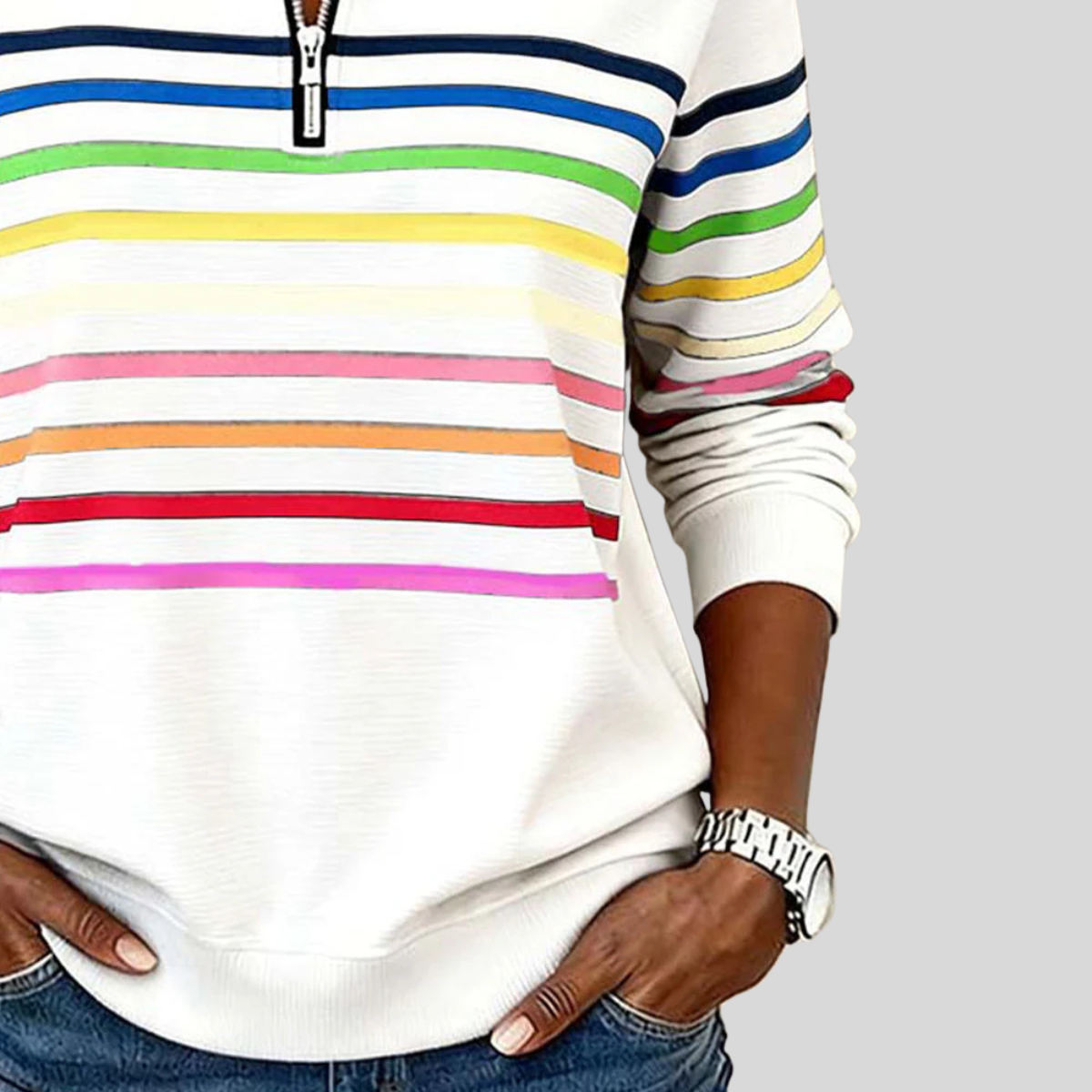 Reinou | Sportieve Halfrits Sweater